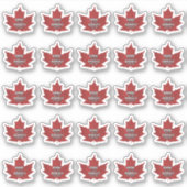 Sticker 25 (3/4") Maple Leaf Grade Dark Robust Goût (Devant)