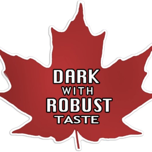 Sticker 25 (3/4") Maple Leaf Grade Dark Robust Goût