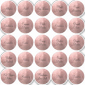 Sticker 25 Black et Rose Gold Circle épice (Devant)