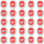 Sticker 25 Bouton rouge brillant (Devant)