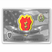 Sticker 25e division d'infanterie (Devant)