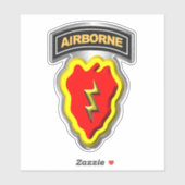 Sticker 25e division d'infanterie aéroportée (Feuille)