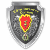 Sticker 25e division d'infanterie "Foudre tropicale" (Devant)