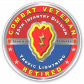 Sticker 25e division d'infanterie retraitée (Devant)