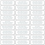 Sticker 27 destinataires mariages simples invités étiquett (Devant)