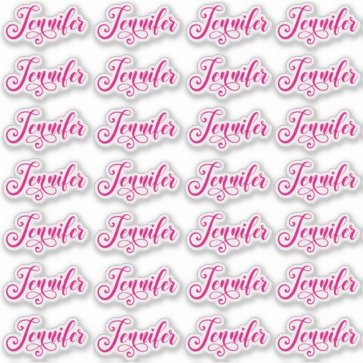 Sticker 28 Rose Chaud Décoratif Jennifer (Devant)