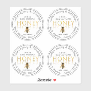 Sticker 2,5 pouces Vinyl Circle Honey Mason Taille de pot