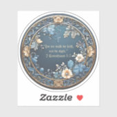 Sticker 2 Corinthiens 5:7 Inspiration Biblique Classique R (Feuille)