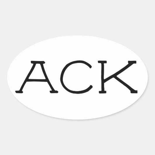 Sticker 2 de nappe "ACK" (Devant)