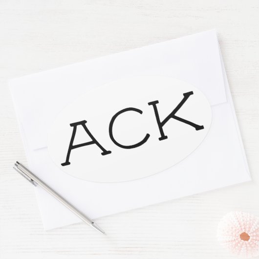 Sticker 2 de nappe "ACK" (Enveloppe)