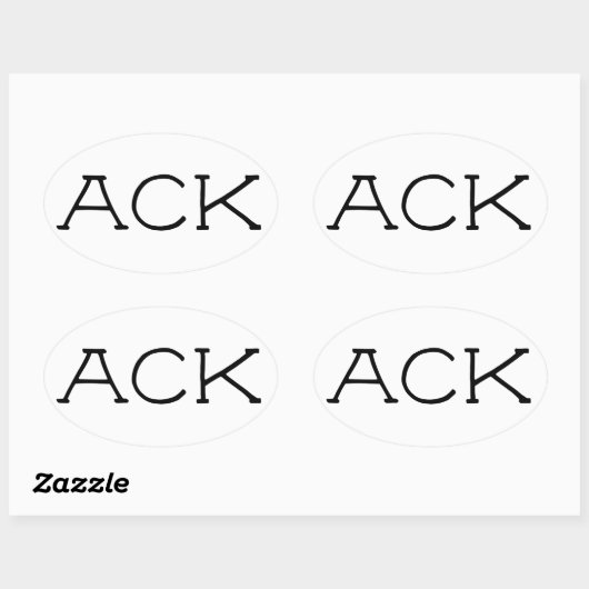 Sticker 2 de nappe "ACK" (Feuille)