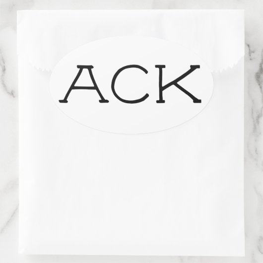 Sticker 2 de nappe "ACK" (Sac)
