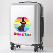Sticker 2.drôle belle besseller tendance chat noir (Sur valise)