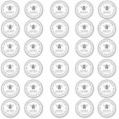 Sticker 2" Votre nom ici Editable White Honey Jar Bee (Devant)