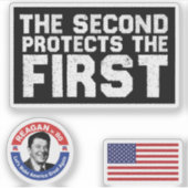 Sticker 2A Le deuxième protège le premier pistolet libre d (Devant)