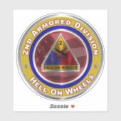 Sticker 2e division blindée (Feuille)