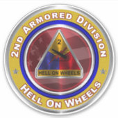 Sticker 2e division blindée (Devant)
