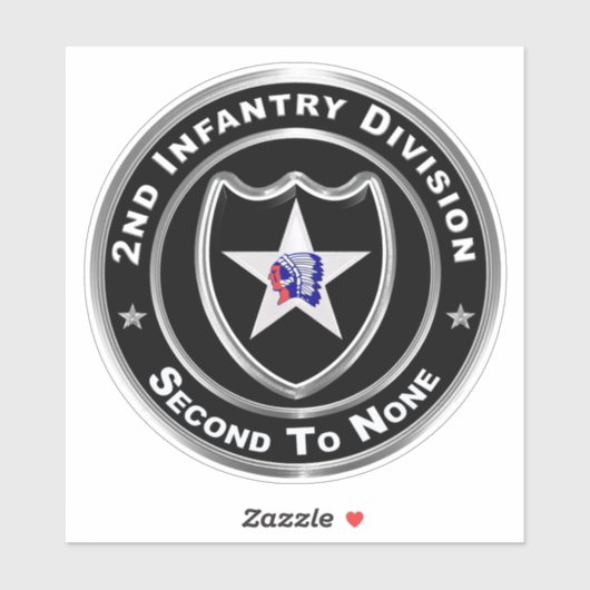 Sticker 2e division d'infanterie (Feuille)