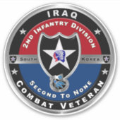 Sticker 2e division d'infanterie - Voiture de chasse en Ir (Devant)