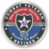 Sticker 2e Division d'infanterie Voiture de combat retrait (Devant)