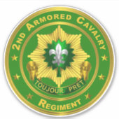 Sticker 2e Régiment de cavalerie blindée ACR (Devant)