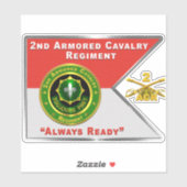 Sticker 2e Régiment de cavalerie blindée ACR (Feuille)