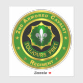 Sticker 2e Régiment de cavalerie blindée ACR (Feuille)