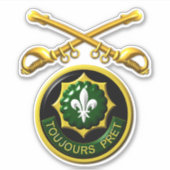 Sticker 2e voiture du régiment de cavalerie blindé (Devant)