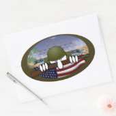 Sticker 2ème guerre mondiale Kilroy Oval (Enveloppe)