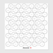 Sticker 30 Balises de prix à la baguette taillée sur mesur (Feuille)