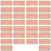 Sticker 30 Envelopes d'adresse individuelle d'invité de ma (Devant)