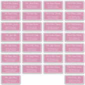 Sticker 30 Envelopes d'adresse individuelle d'invité de ma (Devant)