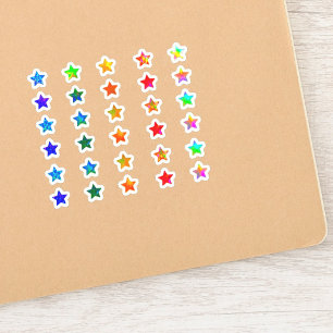 Sticker +30 Étoile Petite Holographique Colorée