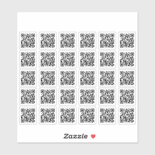 Sticker 30 Générer sur mesure le site Web du code QR (Feuille)