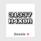 STICKER 31337 H4X0R (Feuille)