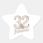 Sticker - 32 & Uitstekend (Voorkant)