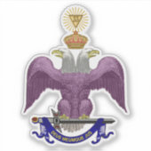 Sticker 33 Degree Mason (Devant)