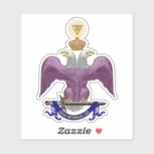Sticker 33 Degree Mason (Feuille)