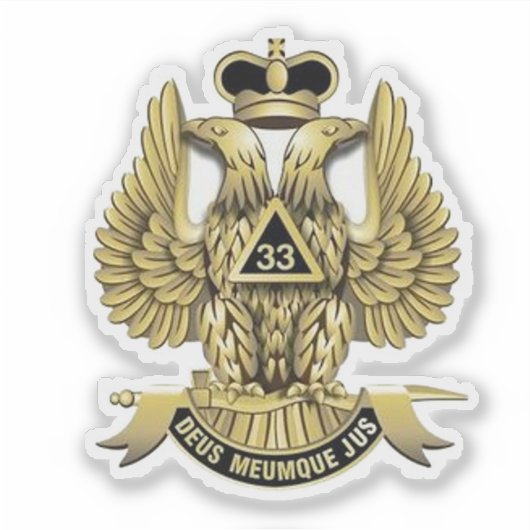 Sticker 33 Degree Mason (Devant)