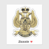 Sticker 33 Degree Mason (Feuille)