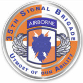Sticker 35e brigade de signalisation aéroportée (Devant)