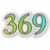 Sticker 369 Angel Number Enlightenment (Devant)