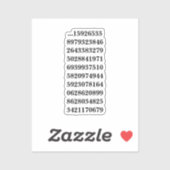 STICKER 3.14 (Feuille)