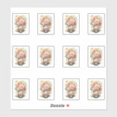 Sticker 3 Coupe des fleurs (Feuille)