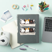 Sticker 3 Cute Happy Kawaii Chibi Chats (Couverture iPad)