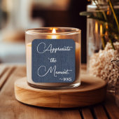 Sticker 3-in blauw, monogram en positieve bevestig