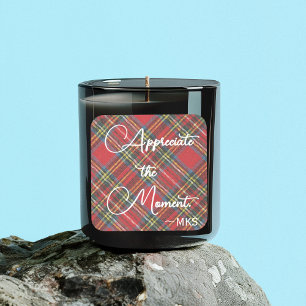 Sticker 3-in geruite monogram & positieve bevestig