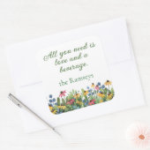 Sticker 3-in Naam | Grappig citaat  Wildflowers (Envelop)