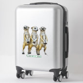 Sticker 3 Meerkats debats Thunder_Cove (Sur valise)