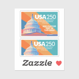 Sticker 3 Photo Collage - USA 250 Capital Dome America